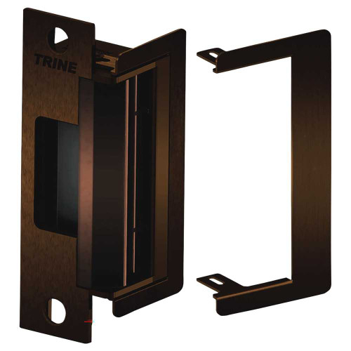 Trine 4100 US10B 4100 Series Electric Strike 12/24VDC 12-24VAC Fail Secure 4 4-7/8 x 1-1/4 Faceplates for Cylindrical and Mortise Locks Oil Rubbed Bronze 4100 US10B