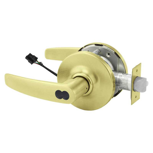 Sargent RX2870-10G71-24V GB 4 Electrified Cylindrical Lock Fail Secure 24V GB Design SFIC Prep Less Core RX Switch Satin Brass RX2870-10G71-24V GB 4