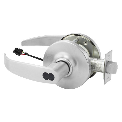 Sargent 70-10XG71 GP 26D Grade 1 Electrified Cylindrical Lock Fail Secure P Lever G Rose SFIC Prep Disposable Core Deadlatch Satin Chrome Finish Non-Handed
