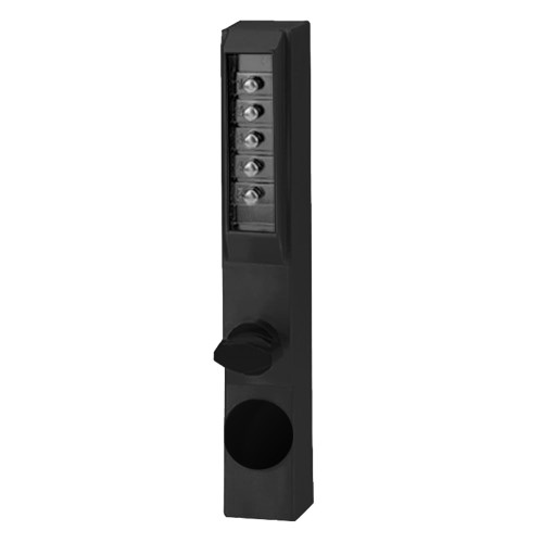 Kaba Simplex 3001-55-41 Narrow Stile Lock with Thumbturn Black