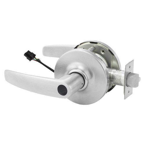 Sargent 25LCRXSG-10XG70 GB 26D Grade 1 Electrified Cylindrical Lock Fail Safe B Lever G Rose Less Cylinder Deadlatch 5 Backset Request to Exit Satin Chrome Antimicrobial Finish Non-Handed 25LCRXSG-10XG70 GB 26D