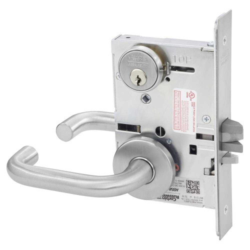 Corbin Russwin ML2057 LWA 630 Storeroom or Closet Mortise Lock LW Lever A Rose Satin Stainless Steel ML2057 LWA 630