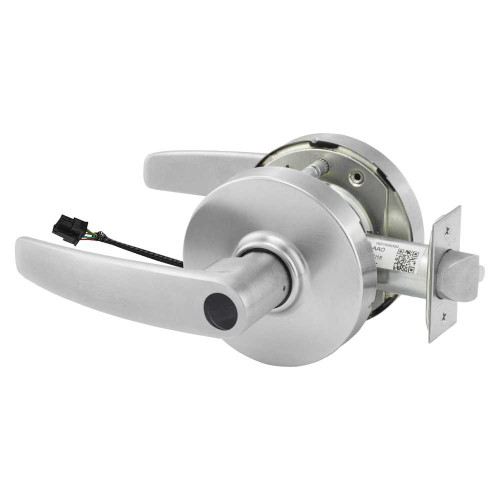 Sargent 25LC-10XG70 LB 26D Grade 1 Electrified Cylindrical Lock Fail Safe B Lever L Rose Less Cylinder Deadlatch 5 Backset Satin Chrome Finish Non-Handed 25LC-10XG70 LB 26D