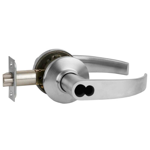 Schlage S51JD NEP 626 Grade 2 Tubular Lock Entrance/Office Function Schlage FSIC Less Core Neptune Lever Satin Chrome Finish Non-Handed S51JD NEP 626