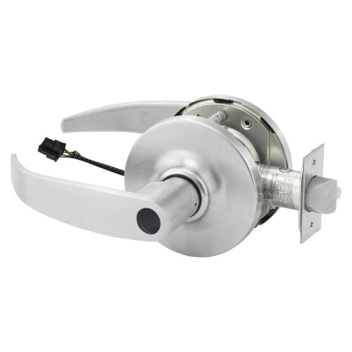 Sargent LCSG-10XG70 GP 26D Grade 1 Electrified Cylindrical Lock Fail Safe P Lever G Rose Less Cylinder Deadlatch Satin Chrome Antimicrobial Finish Non-Handed LCSG-10XG70 GP 26D