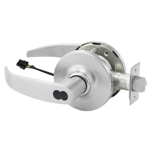 Sargent 70RXSG-10XG71 GP 26D Grade 1 Electrified Cylindrical Lock Fail Secure P Lever G Rose SFIC Prep Disposable Core Deadlatch Request to Exit Satin Chrome Antimicrobial Finish Non-Handed 70RXSG-10XG71 GP 26D