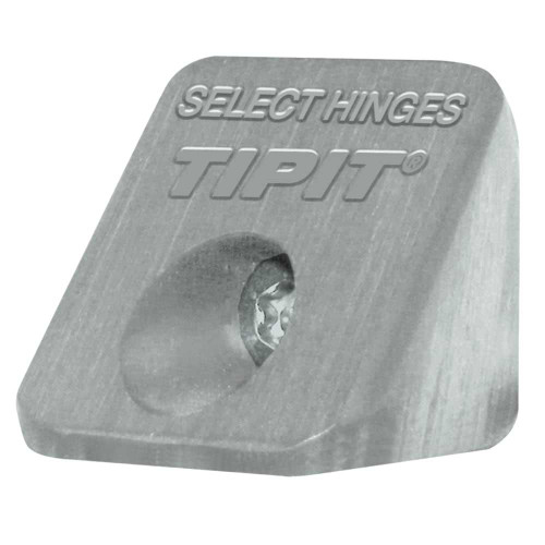 SELECT TIPIT CG TIPIT Ligature-Resistant Hospital Tip For Concealed Hinges Gray Polymer Finish TIPIT CG