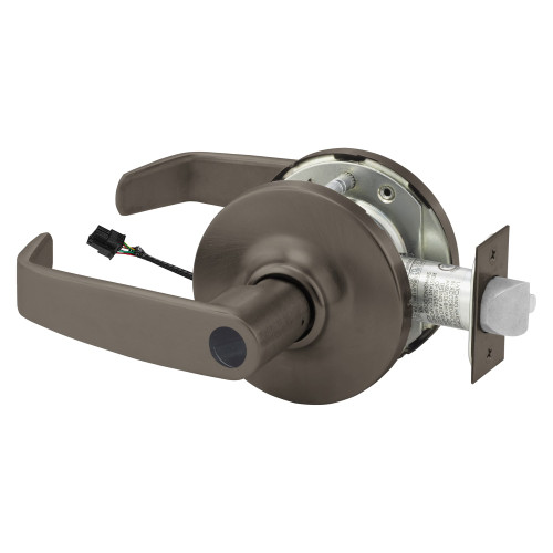 Sargent 25LC-10XG71 GL 10B Grade 1 Electrified Cylindrical Lock Fail Secure L Lever G Rose Less Cylinder Deadlatch 5 Backset Oil-Rubbed Bronze Finish Non-Handed