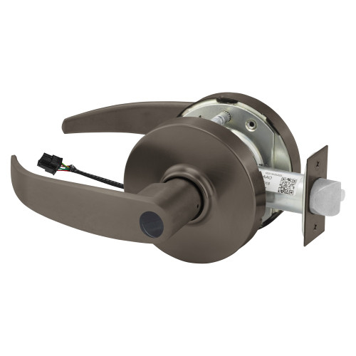 Sargent 25LC-10XG71 LP 10B Grade 1 Electrified Cylindrical Lock Fail Secure P Lever L Rose Less Cylinder Deadlatch 5 Backset Oil-Rubbed Bronze Finish Non-Handed