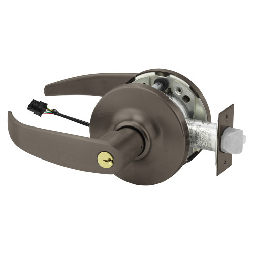 Sargent 25RX-10XG71 GP 10B Grade 1 Electrified Cylindrical Lock Fail Secure P Lever G Rose 6-Pin Cylinder Deadlatch 5 Backset Request to Exit Oil-Rubbed Bronze Finish Non-Handed