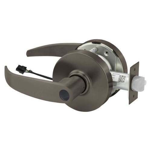 Sargent 23LCRX-10XG71 LP 10B Grade 1 Electrified Cylindrical Lock Fail Secure P Lever L Rose Less Cylinder Deadlatch Request to Exit 3-3/4 Backset Oil-Rubbed Bronze Finish Non-Handed 23LCRX-10XG71 LP 10B
