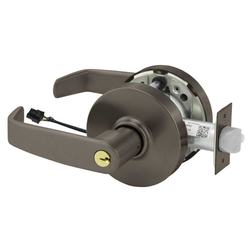 Sargent RXSC-10XG71 LL 10B Grade 1 Electrified Cylindrical Lock Fail Secure L Lever L Rose 6-Pin Cylinder Schlage C Keyway Deadlatch Request to Exit Oil-Rubbed Bronze Finish Non-Handed RXSC-10XG71 LL 10B
