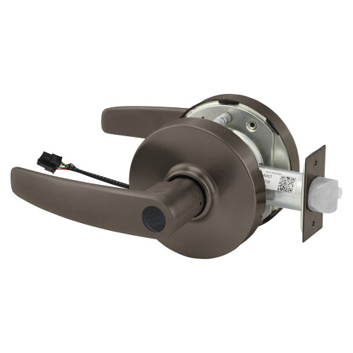 Sargent 25LC-10XG71 LB 10B Grade 1 Electrified Cylindrical Lock Fail Secure B Lever L Rose Less Cylinder Deadlatch 5 Backset Oil-Rubbed Bronze Finish Non-Handed