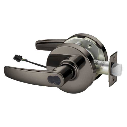 Sargent 60RX-10XG70 LB 10BL Grade 1 Electrified Cylindrical Lock Fail Safe B Lever L Rose LFIC Prep Disposable Core Deadlatch Request to Exit Oxidized Satin Bronze Relieved Clear Coated Finish Finish Non-Handed 60RX-10XG70 LB 10BL