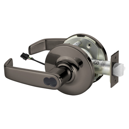 Sargent 25SF-10XG71 GL 10BL Grade 1 Electrified Cylindrical Lock Fail Secure L Lever G Rose Schlage FSIC Prep Less Core Deadlatch 5 Backset Oxidized Satin Bronze Relieved Clear Coated Finish Finish Non-Handed
