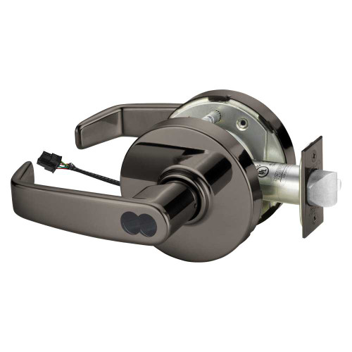 Sargent 2570-10XG70 LL 10BL Grade 1 Electrified Cylindrical Lock Fail Safe L Lever L Rose SFIC Prep Disposable Core Deadlatch 5 Backset Oxidized Satin Bronze Relieved Clear Coated Finish Finish Non-Handed 2570-10XG70 LL 10BL