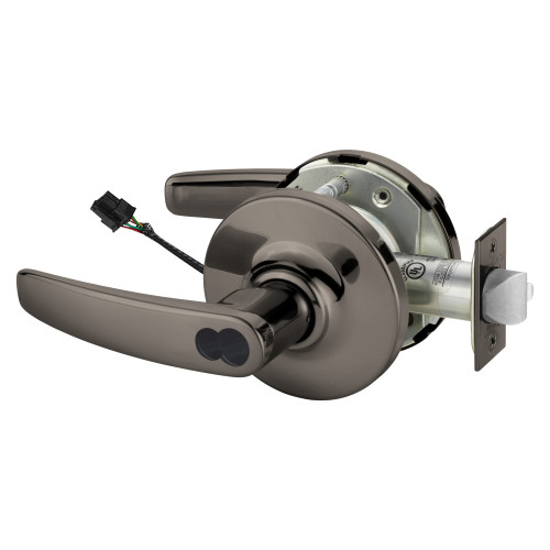 Sargent 2560-10XG71 GB 10BL Grade 1 Electrified Cylindrical Lock Fail Secure B Lever G Rose LFIC Prep Disposable Core Deadlatch 5 Backset Oxidized Satin Bronze Relieved Clear Coated Finish Finish Non-Handed
