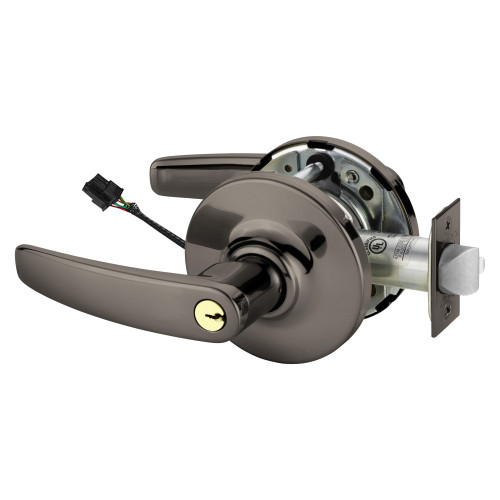 Sargent 25SC-10XG70 GB 10BL Grade 1 Electrified Cylindrical Lock Fail Safe B Lever G Rose 6-Pin Cylinder Schlage C Keyway Deadlatch 5 Backset Oxidized Satin Bronze Relieved Clear Coated Finish Finish Non-Handed