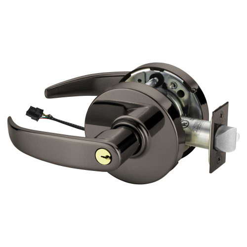Sargent 23RXSC-10XG71 LP 10BL Grade 1 Electrified Cylindrical Lock Fail Secure P Lever L Rose 6-Pin Cylinder Schlage C Keyway Deadlatch Request to Exit 3-3/4 Backset Oxidized Satin Bronze Relieved Clear Coated Finish Finish Non-Handed 23RXSC-10XG71 LP 10BL