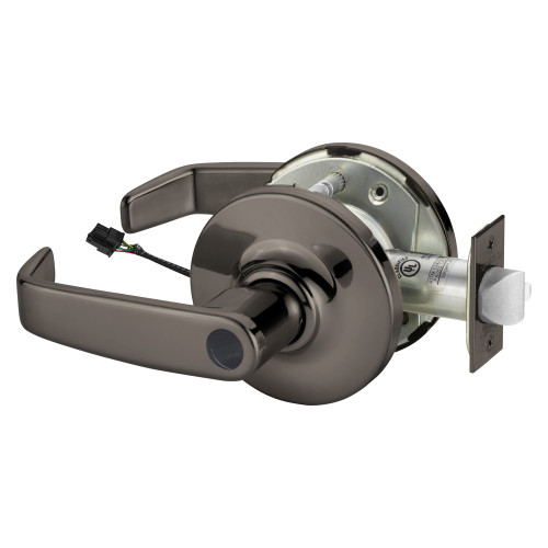Sargent 25LCRX-10XG70 GL 10BL Grade 1 Electrified Cylindrical Lock Fail Safe L Lever G Rose Less Cylinder Deadlatch 5 Backset Request to Exit Oxidized Satin Bronze Relieved Clear Coated Finish Finish Non-Handed
