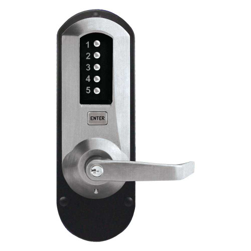 Kaba Simplex 5010XKWL-26D-41 Exit Trim Winston Lever KIL Kaba 90 Keyway Satin Chrome 5010XKWL-26D-41