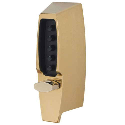 Kaba Simplex 7104-03-41 Combination Deadlatch Adjustable 2-3/8 to 2-3/4 Backset Bright Brass 7104-03-41
