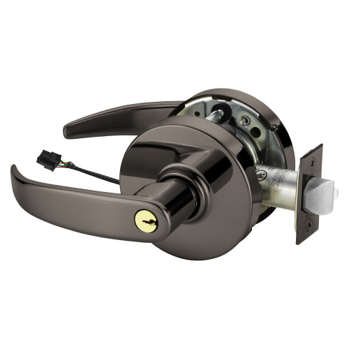 Sargent SC-10XG70 LP 10BL Grade 1 Electrified Cylindrical Lock Fail Safe P Lever L Rose 6-Pin Cylinder Schlage C Keyway Deadlatch Oxidized Satin Bronze Relieved Clear Coated Finish Finish Non-Handed