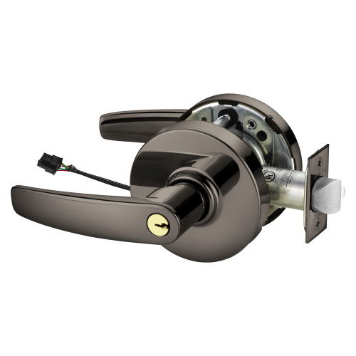 Sargent SC-10XG71 LB 10BL Grade 1 Electrified Cylindrical Lock Fail Secure B Lever L Rose 6-Pin Cylinder Schlage C Keyway Deadlatch Oxidized Satin Bronze Relieved Clear Coated Finish Finish Non-Handed