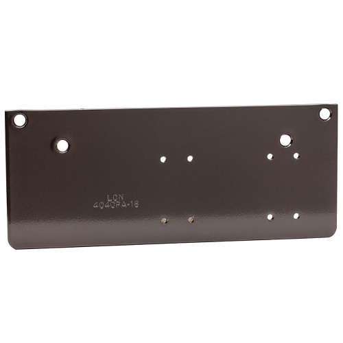 LCN 4040XP-18PA 695 Drop Plate Required for Parallel Arm Mounting Where Top Rail is Less than 5-1/2 Dark Bronze Finish