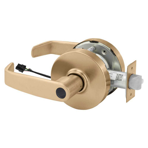 Sargent LC-10XG71 LL 10 Grade 1 Electrified Cylindrical Lock Fail Secure L Lever L Rose Less Cylinder Deadlatch Satin Bronze Finish Non-Handed LC-10XG71 LL 10