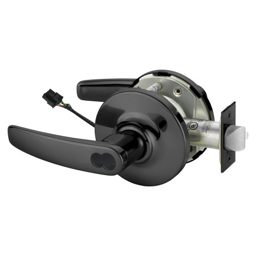 Sargent SF-10XG71 GB 20D Grade 1 Electrified Cylindrical Lock Fail Secure B Lever G Rose Schlage FSIC Prep Less Core Deadlatch Dark Oxidized Statuary Bronze Clear Coated Finish Non-Handed