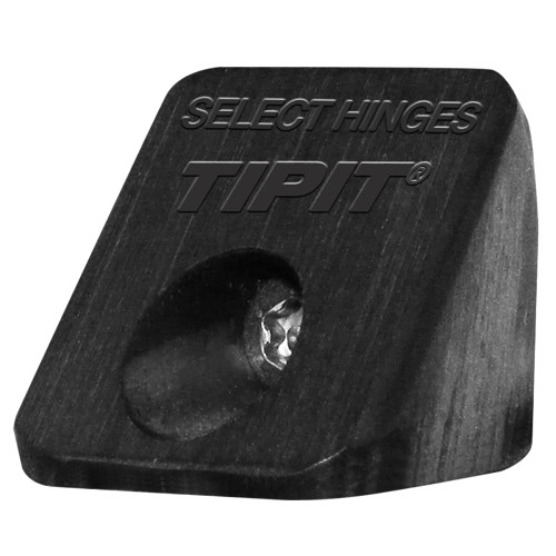 SELECT TIPIT CB TIPIT Ligature-Resistant Hospital Tip For Concealed Hinges Black Polymer Finish