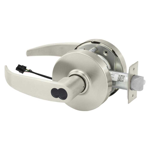 Sargent 25SF-10XG70 LP 15 Grade 1 Electrified Cylindrical Lock Fail Safe P Lever L Rose Schlage FSIC Prep Less Core Deadlatch 5 Backset Satin Nickel Plated Clear Coated Finish Non-Handed 25SF-10XG70 LP 15