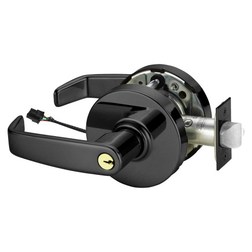 Sargent 23RX-10XG71 LL 20D Grade 1 Electrified Cylindrical Lock Fail Secure L Lever L Rose 6-Pin Cylinder Deadlatch Request to Exit 3-3/4 Backset Dark Oxidized Statuary Bronze Clear Coated Finish Non-Handed 23RX-10XG71 LL 20D