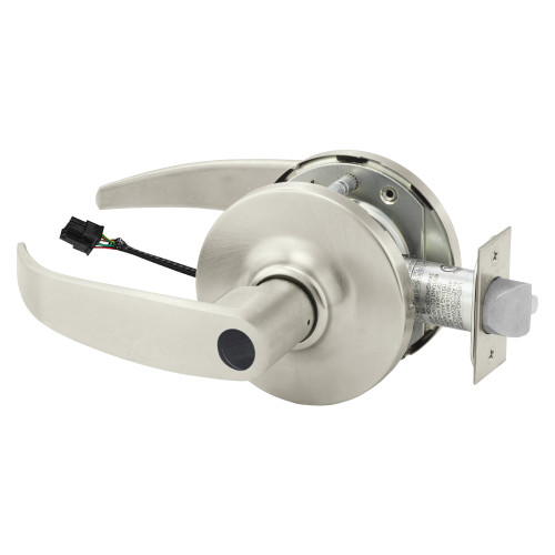Sargent 25LCRX-10XG71 GP 15 Grade 1 Electrified Cylindrical Lock Fail Secure P Lever G Rose Less Cylinder Deadlatch 5 Backset Request to Exit Satin Nickel Plated Clear Coated Finish Non-Handed