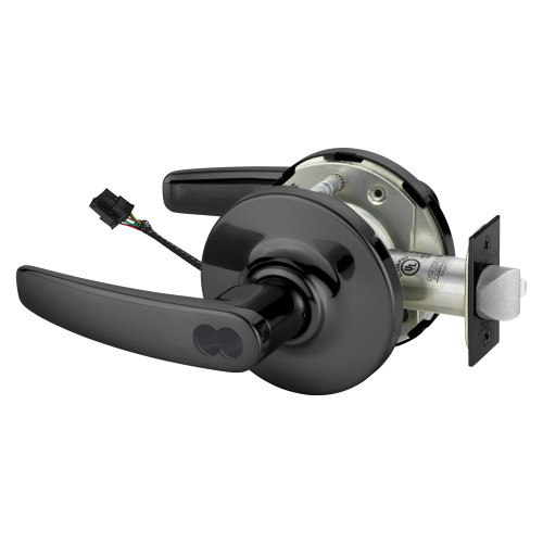 Sargent 2570-10XG70 GB 20D Grade 1 Electrified Cylindrical Lock Fail Safe B Lever G Rose SFIC Prep Disposable Core Deadlatch 5 Backset Dark Oxidized Statuary Bronze Clear Coated Finish Non-Handed