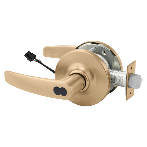 Sargent 2370-10XG70 GB 10 Grade 1 Electrified Cylindrical Lock Fail Safe B Lever G Rose SFIC Prep Disposable Core Deadlatch 3-3/4 Backset Satin Bronze Finish Non-Handed