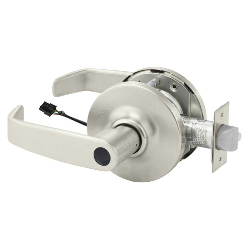 Sargent 25LC-10XG71 GL 15 Grade 1 Electrified Cylindrical Lock Fail Secure L Lever G Rose Less Cylinder Deadlatch 5 Backset Satin Nickel Plated Clear Coated Finish Non-Handed 25LC-10XG71 GL 15