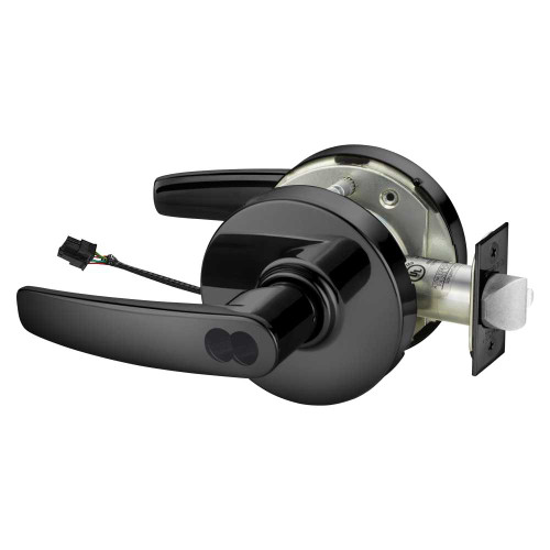Sargent 2570-10XG71 LB 20D Grade 1 Electrified Cylindrical Lock Fail Secure B Lever L Rose SFIC Prep Disposable Core Deadlatch 5 Backset Dark Oxidized Statuary Bronze Clear Coated Finish Non-Handed 2570-10XG71 LB 20D
