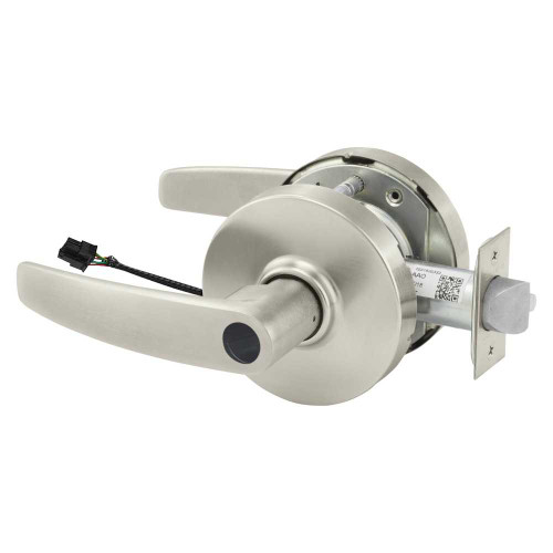 Sargent LCRX-10XG70 LB 15 Grade 1 Electrified Cylindrical Lock Fail Safe B Lever L Rose Less Cylinder Deadlatch Request to Exit Satin Nickel Plated Clear Coated Finish Non-Handed LCRX-10XG70 LB 15