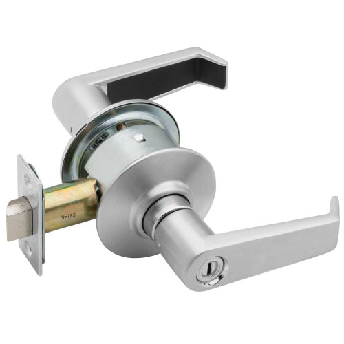 Schlage A40S LEV 626 Grade 2 Privacy Cylindrical Lock Levon Lever Non-Keyed Satin Chrome Finish Non-handed A40S LEV 626