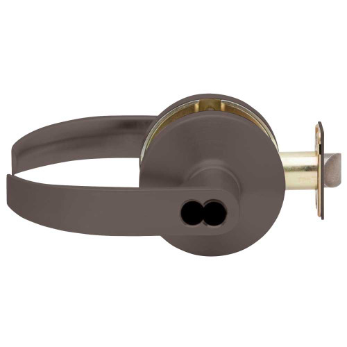 Falcon B561BD Q 613 Grade 2 Cylindrical Lock Classroom Function SFIC Prep Less Core Quantum Lever Standard Rose Dark Oxidized Satin Bronze Oil Rubbed Finish Non-handed B561BD Q 613