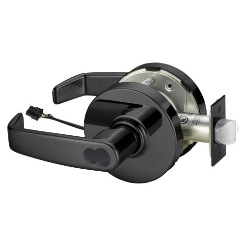 Sargent 25SF-10XG71 LL 20D Grade 1 Electrified Cylindrical Lock Fail Secure L Lever L Rose Schlage FSIC Prep Less Core Deadlatch 5 Backset Dark Oxidized Statuary Bronze Clear Coated Finish Non-Handed 25SF-10XG71 LL 20D