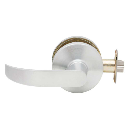 Falcon B161D Q 626 Grade 2 Cylindrical Lock Communicating Exit Function Non-Keyed Quantum Lever Standard Rose Satin Chrome Finish Non-handed B161D Q 626