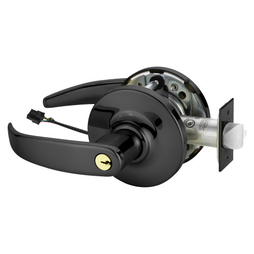 Sargent 23RXSC-10XG70 GP 20D Grade 1 Electrified Cylindrical Lock Fail Safe P Lever G Rose 6-Pin Cylinder Schlage C Keyway Deadlatch Request to Exit 3-3/4 Backset Dark Oxidized Statuary Bronze Clear Coated Finish Non-Handed