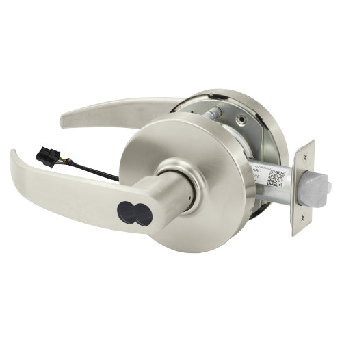 Sargent 70-10XG70 LP 15 Grade 1 Electrified Cylindrical Lock Fail Safe P Lever L Rose SFIC Prep Disposable Core Deadlatch Satin Nickel Plated Clear Coated Finish Non-Handed