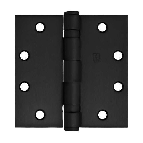 Hager BB1279 4-1/2X4-1/2 L1 Full Mortise Ball Bearing Hinge Standard Weight 4-1/2 by 4-1/2 Steel 5 Knuckle Flat Black Finish BB1279 4-1/2X4-1/2 L1