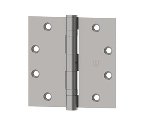 Hager ECBB1100 4.5 X 4.5 US26D Full Mortise Ball Bearing Hinge Standard Weight 4-1/2 by 4-1/2 Steel 5 Knuckle Satin Chromium Plated Finish ECBB1100 4.5 X 4.5 US26D