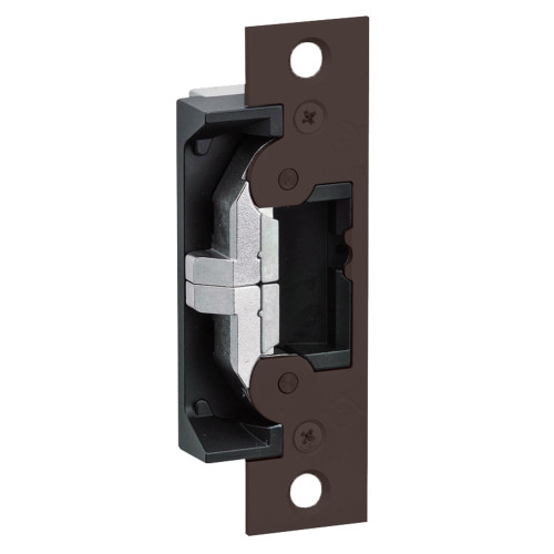 Adams Rite 7440-313 Electric Strike Field Selectable Fail Safe/Fail Secure For Aluminum Hollow Metal or Wood Applications 4-7/8 In X 1-1/4 In Flat Faceplate with Square Corners 12 16 24 VAC/DC Dark Bronze Anodized Aluminum
