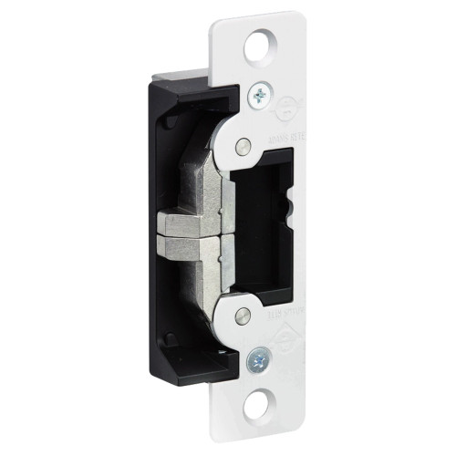 Adams Rite 7400-628 Electric Strike Field Selectable Fail Safe/Fail Secure For Aluminum Hollow Metal or Wood Applications 4-7/8 In X 1-1/4 In Flat Faceplate with Radius Corners 12 16 24 VAC/DC Satin Aluminum Clear Anodized